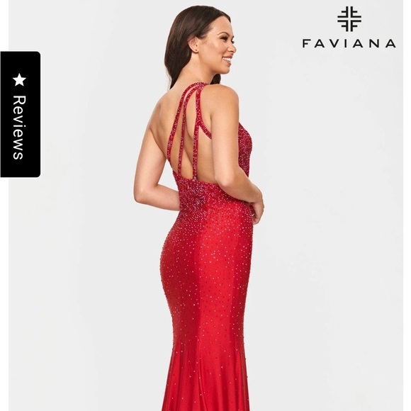 Elegant Black One-Shoulder Gown - Picture 6 of 12